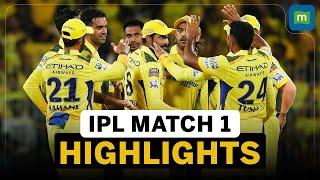 IPL 2024 Match 1 Highlights | CSK Beats RCB In The IPL Opener