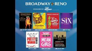 2023-24 Broadway Comes to Reno season sponsored by First Independent Bank