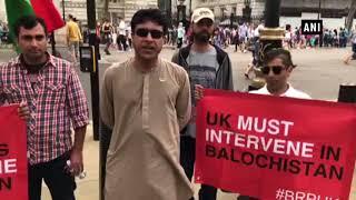 Baloch Republic Organisation protests in London against Human Rights violations by Pakistan