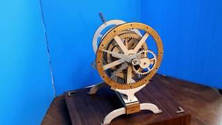 Epicyclic geared clock