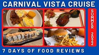 Everything we ate aboard the Carnival Vista