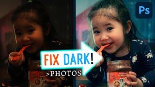 How to FIX DARK PHOTOS in Photoshop CC | Save Underexposed Images Tutorial