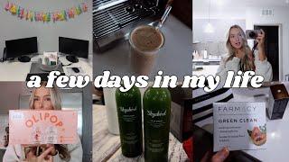 a few days vlog: huge costco haul, trying out new makeup, work life updates, chit chats + much more!