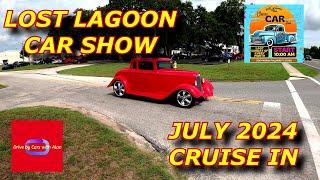 Car Show from Lost Lagoon Restaurant in New Smyrna, Florida.