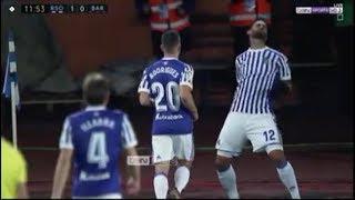 Willian Jose goal - Real Sociedad vs Barcelona 1-0 - 14/1/2018 HD