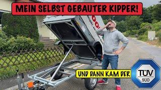 Der selbst gebaute Kippanhänger geht zum TÜV ! und ich beantworte alle Eure Fragen dazu !  #kipper