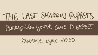 the last shadow puppets - everything you've come to expect (fanmade lyric video)