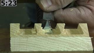 Rob Cosman's 6 1/2 Minute 1/2 Blind Dovetail