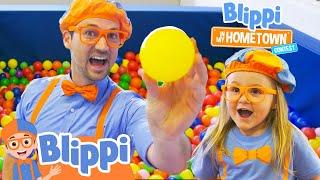 Blippi Meets Layla at an Indoor Playground! | Educational Videos for Kids