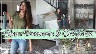 Clean, Decorate & Organize With Me | Clean With Me | Momma From Scratch