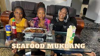 MUKBANG WITH THE GIRLIES | EPIC FAIL | SEAFOOD BOIL | EAT & GIST