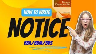 Notice/BBA/BBM/BBS / Business Communication