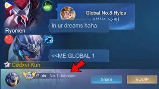 PRANK GLOBAL 1 JOHNSON in SOLO!(Then show my real badge)