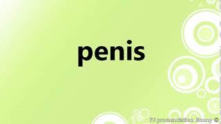 How to pronounce penis