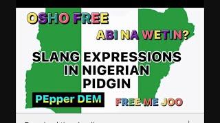 SLANG EXPRESSIONS TO KNOW IN NIGERIAN PIDGIN ENGLISH #pidginenglish #nigerianpidginenglish