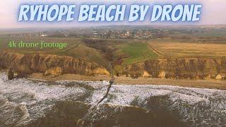 Ryhope Beach by Drone. March 11/03/22. HYPERLAPSE at end of video.