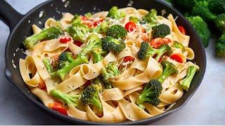 God, how delicious! In winter you have to eat more vegetables! Easy recipe! Broccoli noodle pan