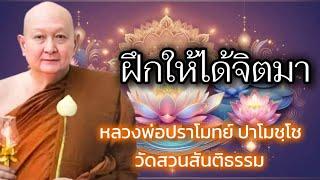 ฝึกให้ได้จิตมา #หลวงพ่อปราโมทย์_ปาโมชฺโช #วัดสวนสันติธรรม 5 มกราคม 2562