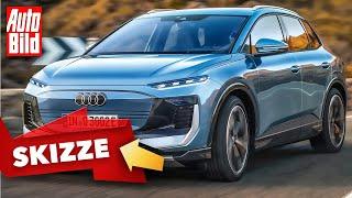 Audi Q3 e-tron (2025) | So könnte der neue elektrische Q3 kommen | Skizze