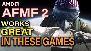 AMD Fluid Motion Frames 2 (AFMF2) Works GREAT in These GAMES