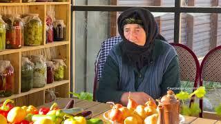 CAUCASIAN COUNTRY LIFE AZERBAIJANI OLD GRANDMA COOKING UNIQUE DISH