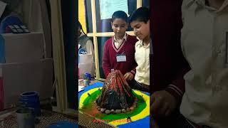 volcano science model |volcanic eruption with baking soda eno || science exhibition ||class 8 model