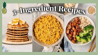 I Ate Only 3-Ingredient Recipes For A Day (ASMR)  What I Eat In A Day