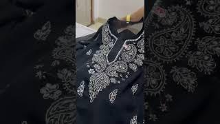 Kitni pyaari Lucknowi mirror work kurti from @meesho #meeshoreview #meesho #review #unboxing #haul