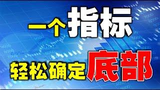 【技术分析教学】一个指标，轻松确定底部  |底部这样找真轻松 #抄底