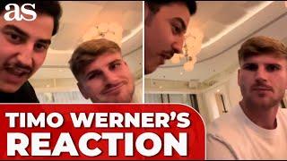 TIMO WERNER'S JAW-DROPPING reaction to fan’s question about MISSING OPEN GOALS