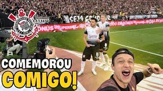 ROMERO COMEMOROU O GOL DO MEU LADO E CONFUSÃO TOTAL! Atmosfera ABSURDA!! Corinthians x Flamengo