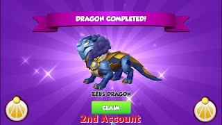 Divine Zeus Dragon in 2nd Account-Dragon Mania legends | Springtime Divine event | DML