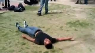 Guy Knocked Out With Power Bomb in Backyard Fight(LEGEND)