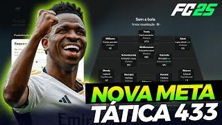 NOVA TÁTICA META!  FORMAÇÃO 433 OFENSIVA ( pós atualização) | EA FC 25