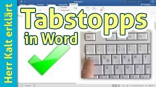 Anleitung/Tutorial: Tabstopps in Word