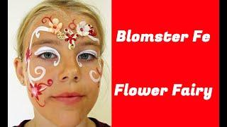 Blomster Fe Ansigtsmaling / Flower Fairy Face Paint