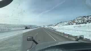 INTERSTATE I80 OGDEN UTAH point of view from trucker