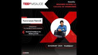 Emotional Intelligence for Business Growth | Saravanan Suresh | TEDxMSAJCE