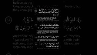 [02] Surah Al-Baqara [Verse 13-16] | Maher Al-Mu'aiqly