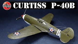 Airfix 1/72 scale Curtiss P-40B Warhawk (Brush Painted)