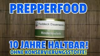 DIE PREPPER ROULADE (MHD 10 Jahre!) Prepperfood von Feddeck Dauerwaren ohne Konservierung/ KRISENVO