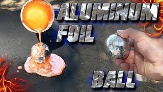 Molten Copper vs Polished Aluminum Foil Ball