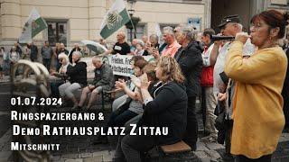 Spaziergang und Montagsdemo 01.07.2024 in Zittau