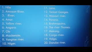 11-3-25 Do you know River names?#tutorial #english #knowledge #world #viralvideo #youtubeshorts