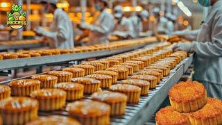 How Mooncakes Are Made in Factory | Mooncake Factory Process