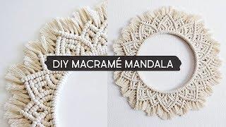 DIY Macramé Mandala Wall Hanging