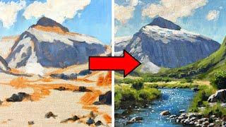 How to Paint a Landscape Using Acrylic Paints