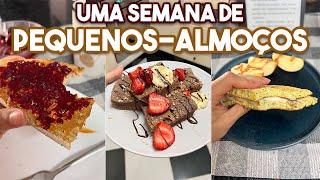 UMA SEMANA DE PEQUENOS ALMOÇOS SAUDÁVEIS E VARIADOS - Receitas ricas em proteína e nutritivas