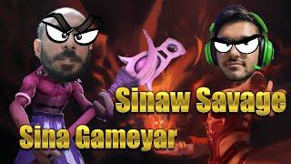 لینا و دزل دوتا2 با سینا گیم یار | lina and dazzle dota2 with sina gameyaar