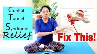 Elbow Pain Going Down Pinky and Ring Fingers? Cubital Tunnel Syndrome Exercises Relief